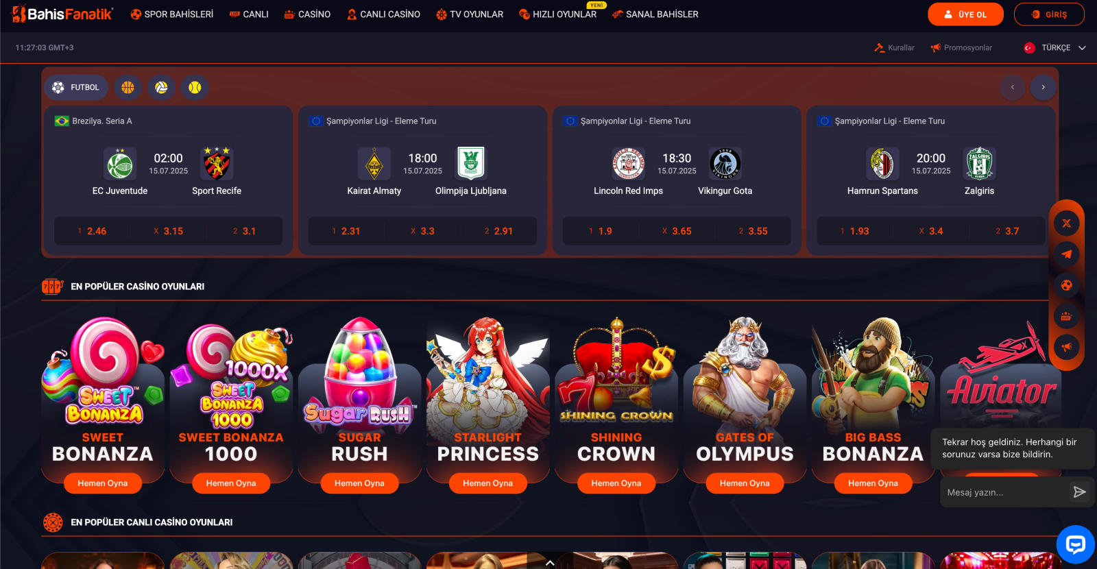 Bahisfanatik Giriş